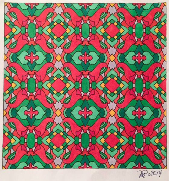 Colored by Nancy Posey - from Baubles (Angie's Patterns Volume 4)