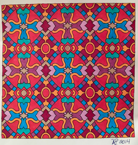 Colored by Nancy Posey - from Baubles (Angie's Patterns Volume 4)