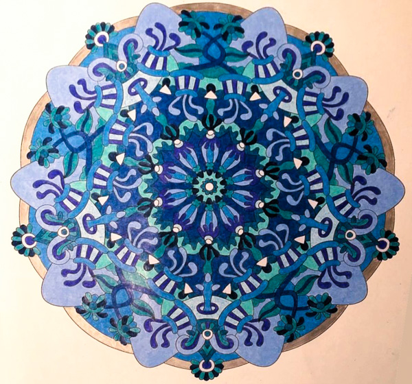 Colored by Sarah Hinson - from Wow (Angie's Extreme Coloring Books Volume 1)