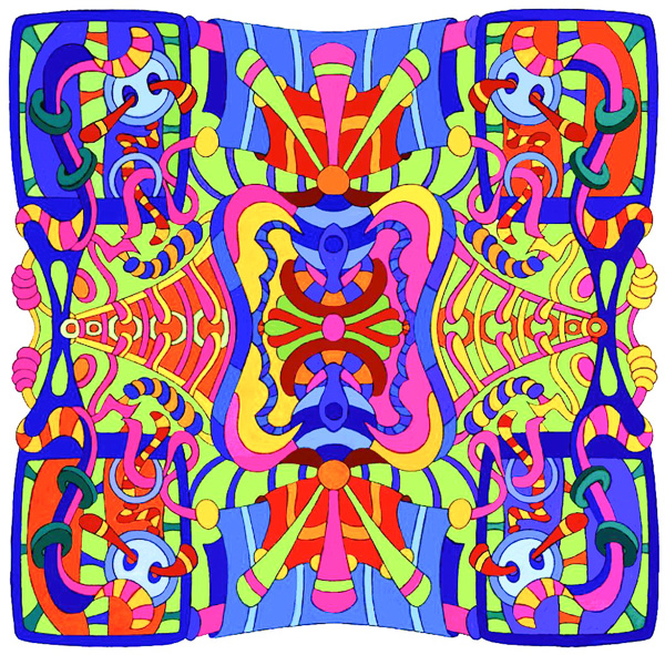 Colored by Sheila Ann Galantino - from Cool (Angie's Extreme Coloring Books Volume 2)