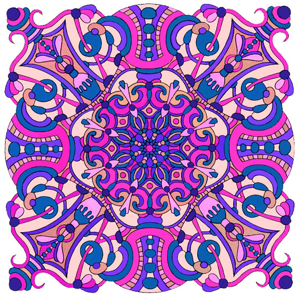 Colored by Sheila Ann Galantino - from Cool (Angie's Extreme Coloring Books Volume 2)