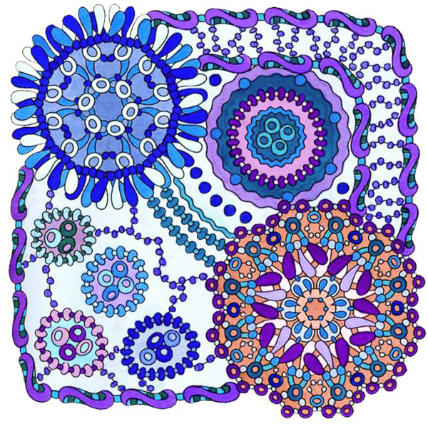 Colored by Sheila Ann Galantino - from Wow (Angie's Extreme Coloring Books Volume 1)