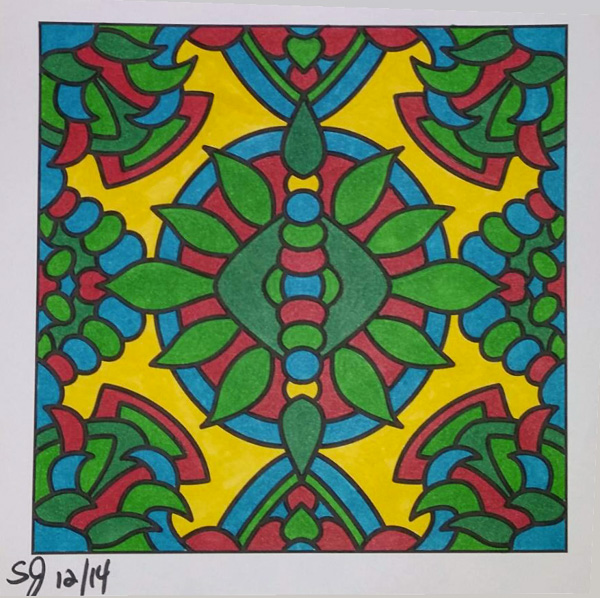 Colored by Shyla Jannusch - from Doodles (For Crayons And Wide Tipped Markers)