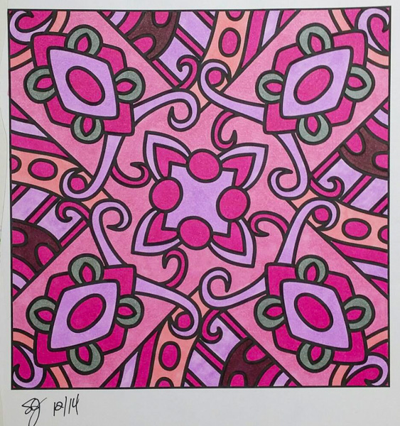Colored by Shyla Jannusch - from More Pizzazz (For Crayons And Wide Tipped Markers)