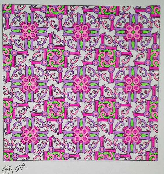 Colored by Shyla Jannusch - from Nifty (Angie's Patterns Volume 10)