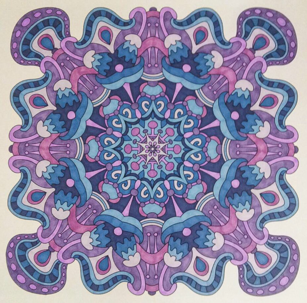 Colored by Stacey Walter - from Wow (Angie's Extreme Coloring Books Volume 1)