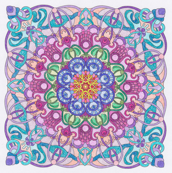 Colored by Sue Cooper - from Cool (Angie's Extreme Coloring Books Volume 2)