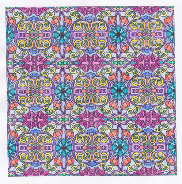Colored by Sue Cooper - from Peppy (Angie's Patterns Volume 12)