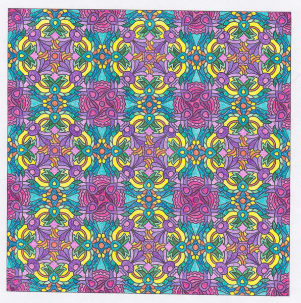 Colored by Sue Cooper - from Peppy (Angie's Patterns Volume 12)