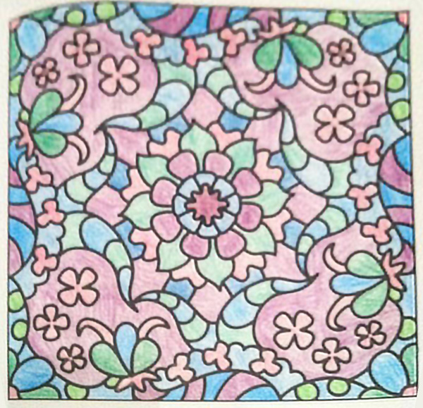 Colored by Taylor - from Doodles (For Crayons And Wide Tipped Markers)