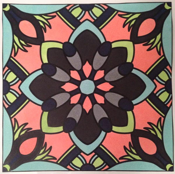 Colored by Amy Wilson-Fontenot - from More Flowers (For Crayons And Wide Tipped Markers)