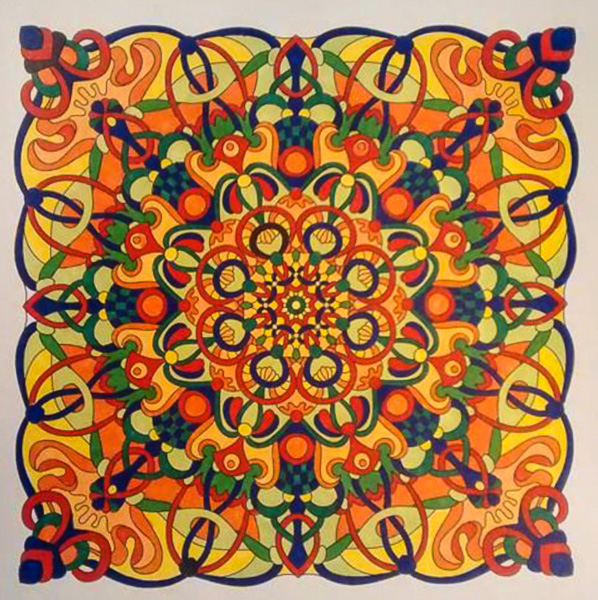 Colored by Annette DeJong - from Cool (Angie's Extreme Coloring Books Volume 2)
