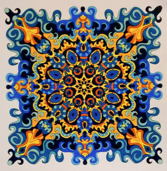 Colored by Annette DeJong - from Cool (Angie's Extreme Coloring Books Volume 2)