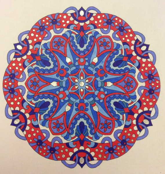 Colored by Cozette Morstein - from Cool (Angie's Extreme Coloring Books Volume 2)