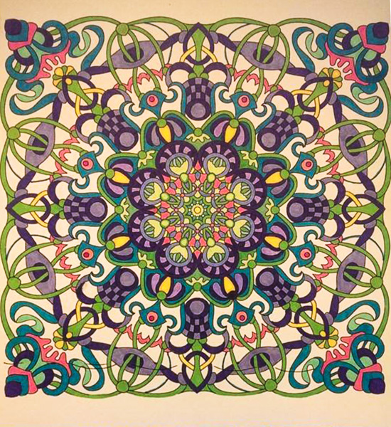 Colored by Deborah Powell - from Cool (Angie's Extreme Coloring Books Volume 2)