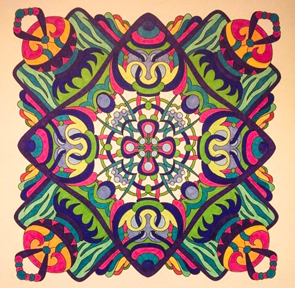 Colored by Deborah Powell - from Cool (Angie's Extreme Coloring Books Volume 2)