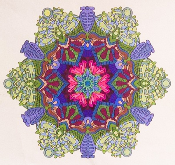 Colored by Deborah Powell - from Wow (Angie's Extreme Coloring Books Volume 1)