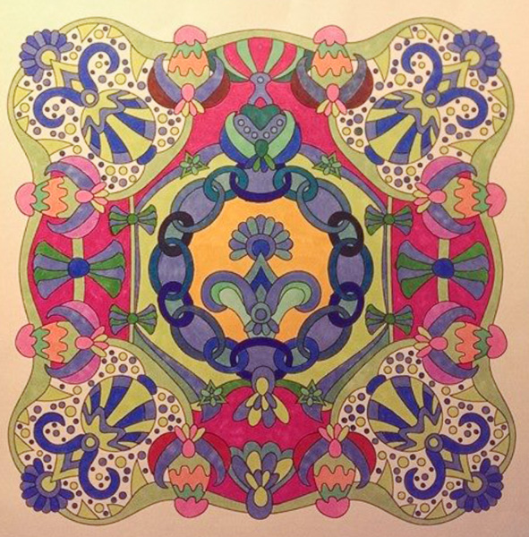 Colored by Deborah Powell - from Wow (Angie's Extreme Coloring Books Volume 1)