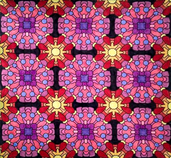 Colored by Delia Baker - from Spiffy (Angie's Patterns Volume 5)