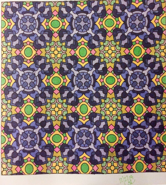 Colored by Jackie Posey - from Spiffy (Angie's Patterns Volume 5)