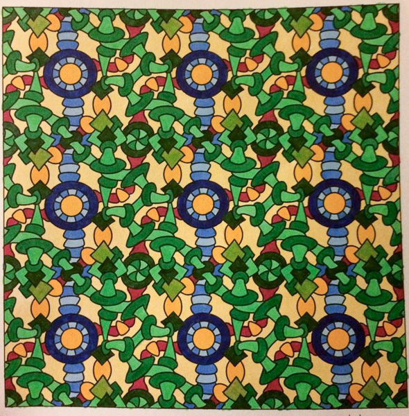 Colored by Jackie Posey - from Spiffy (Angie's Patterns Volume 5)