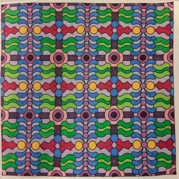 Colored by Jackie Posey - from Whimsy (Angie's Patterns Volume 2)