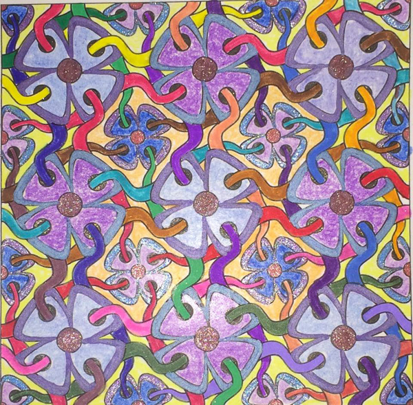 Colored by Jerri Crandall - from Whimsy (Angie's Patterns Volume 2)