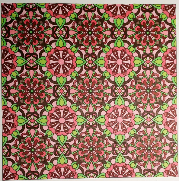 Colored by Melissa Adamek-Dean - from Flowers (Angie's Patterns Volume 8)