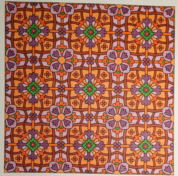 Colored by Melissa Adamek-Dean - from Flowers (Angie's Patterns Volume 8)