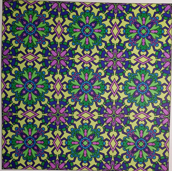 Colored by Melissa Adamek-Dean - from Flowers (Angie's Patterns Volume 8)