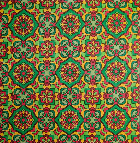 Colored by Melissa Adamek-Dean - from Flowers (Angie's Patterns Volume 8)