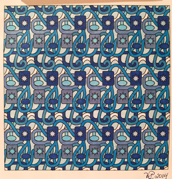 Colored by Nancy Posey - from Snazzy (Angie's Patterns Volume 3)