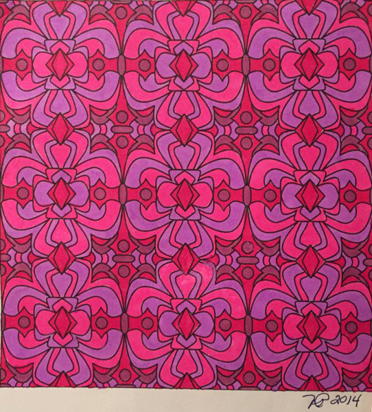 Colored by Nancy Posey - from Whimsy (Angie's Patterns Volume 2)