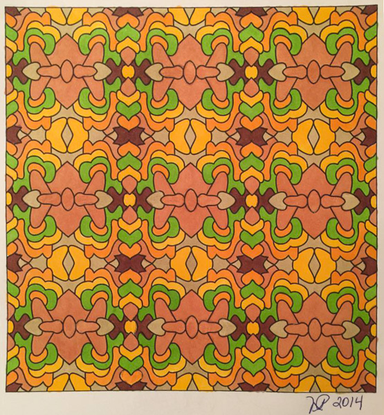Colored by Nancy Posey - from Whimsy (Angie's Patterns Volume 2)