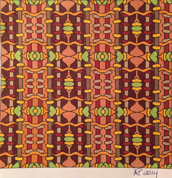 Colored by Nancy Posey - from Whimsy (Angie's Patterns Volume 2)