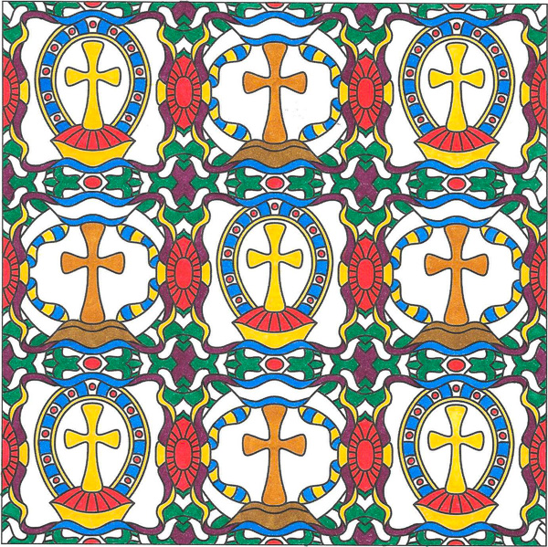 Colored by Shirley Escher - from Faith (Angie's Patterns Volume 6)