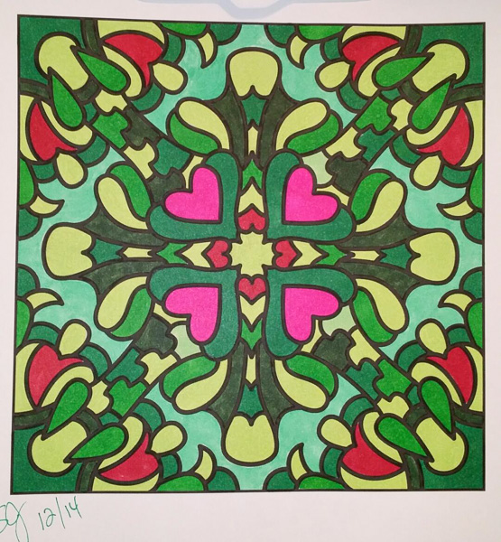 Colored by Shyla Jannusch - from Doodles (For Crayons And Wide Tipped Markers)