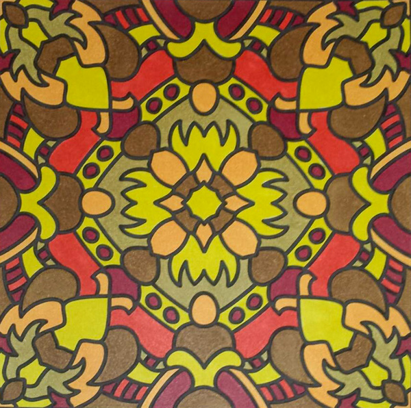 Colored by Shyla Jannusch - from More Doodles (For Crayons And Wide Tipped Markers)