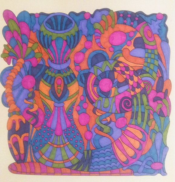 Colored by Stacey Walter - from Wow (Angie's Extreme Coloring Books Volume 1)