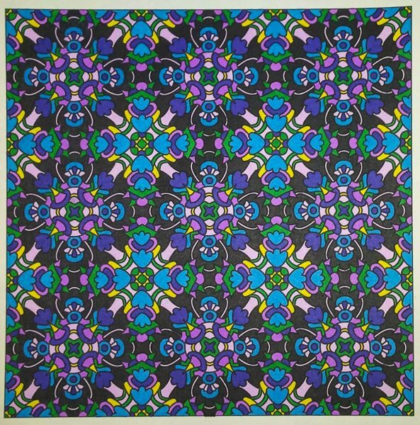 Colored by Tara Bialek - from Doodles (Angie's Patterns Volume 7)