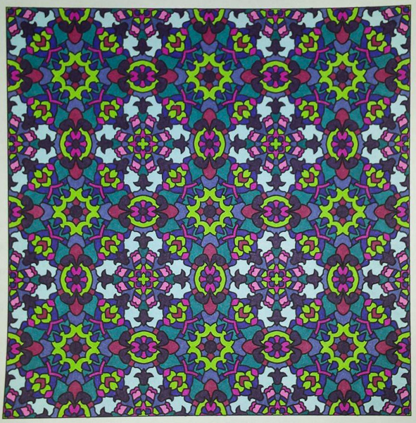 Colored by Tara Bialek - from Doodles (Angie's Patterns Volume 7)