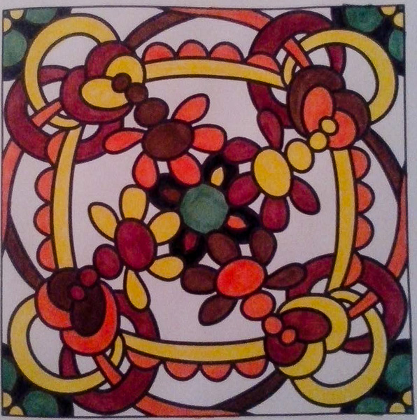Colored by Alicia Reader - from Peppy (For Crayons And Wide Tipped Markers)