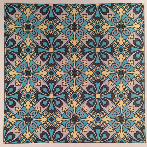 Colored by Amy Wilson-Fontenot - from Flowers (Angie's Patterns Volume 8)