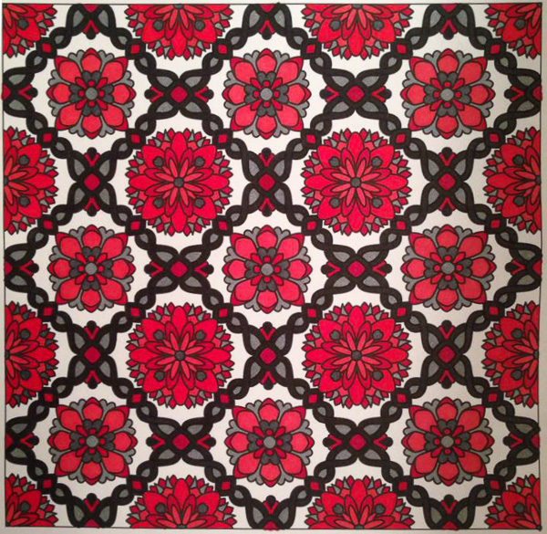 Colored by Amy Wilson-Fontenot - from Flowers (Angie's Patterns Volume 8)
