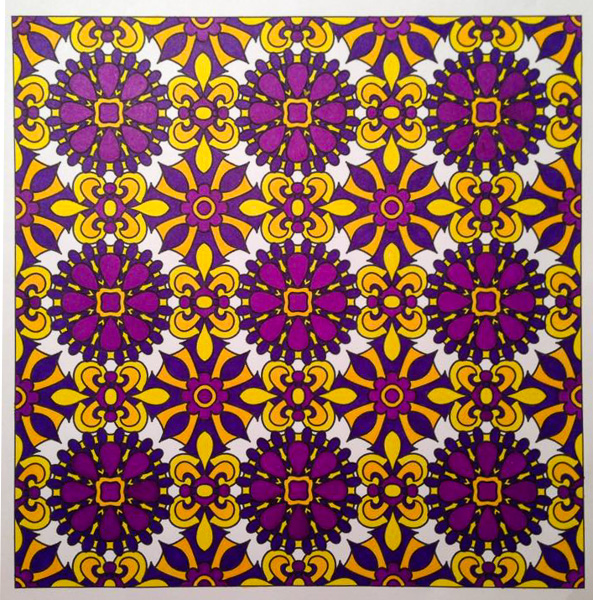 Colored by Amy Wilson-Fontenot - from Flowers (Angie's Patterns Volume 8)