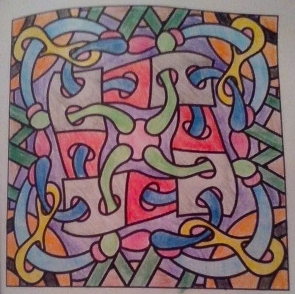 Colored by Blake Reader - from Classy (For Crayons And Wide Tipped Markers)