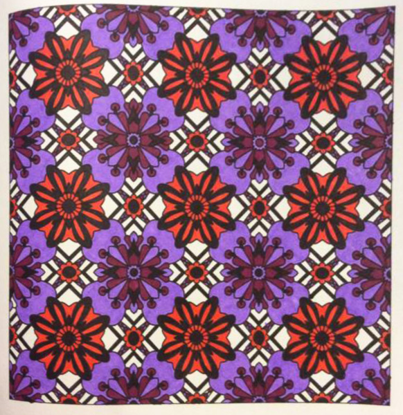 Colored by Cozette Morstein - from Flowers (Angie's Patterns Volume 8)