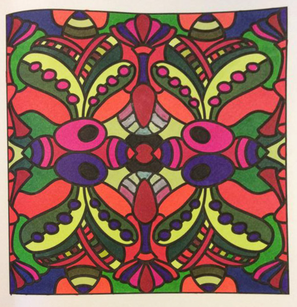 Colored by Cozette Morstein - from Peppy (For Crayons And Wide Tipped Markers)