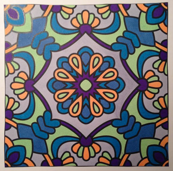 Colored by Joley Fontenot - from More Flowers (For Crayons And Wide Tipped Markers)