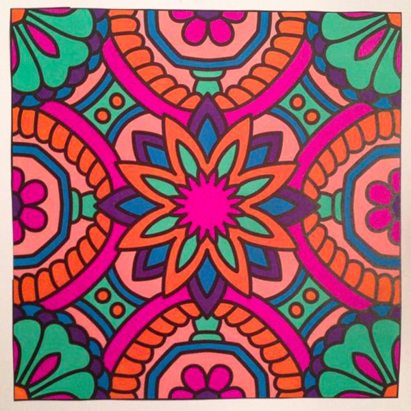 Colored by Joley Fontenot - from More Flowers (For Crayons And Wide Tipped Markers)